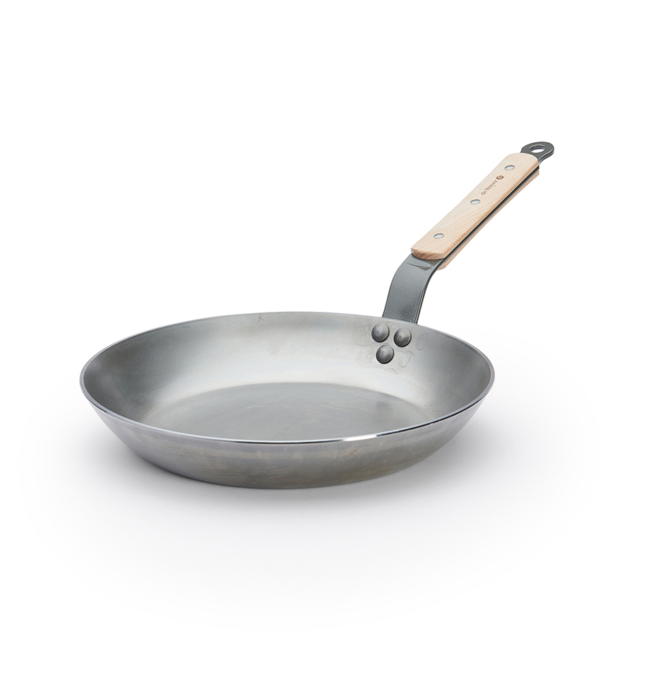 (微福利品)原礦蜂蠟鐵鍋 l 蜂蠟木柄平底鍋