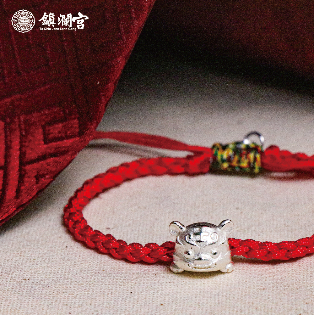 【鎮瀾宮 X 真愛密碼】虎爺編織純銀手鍊