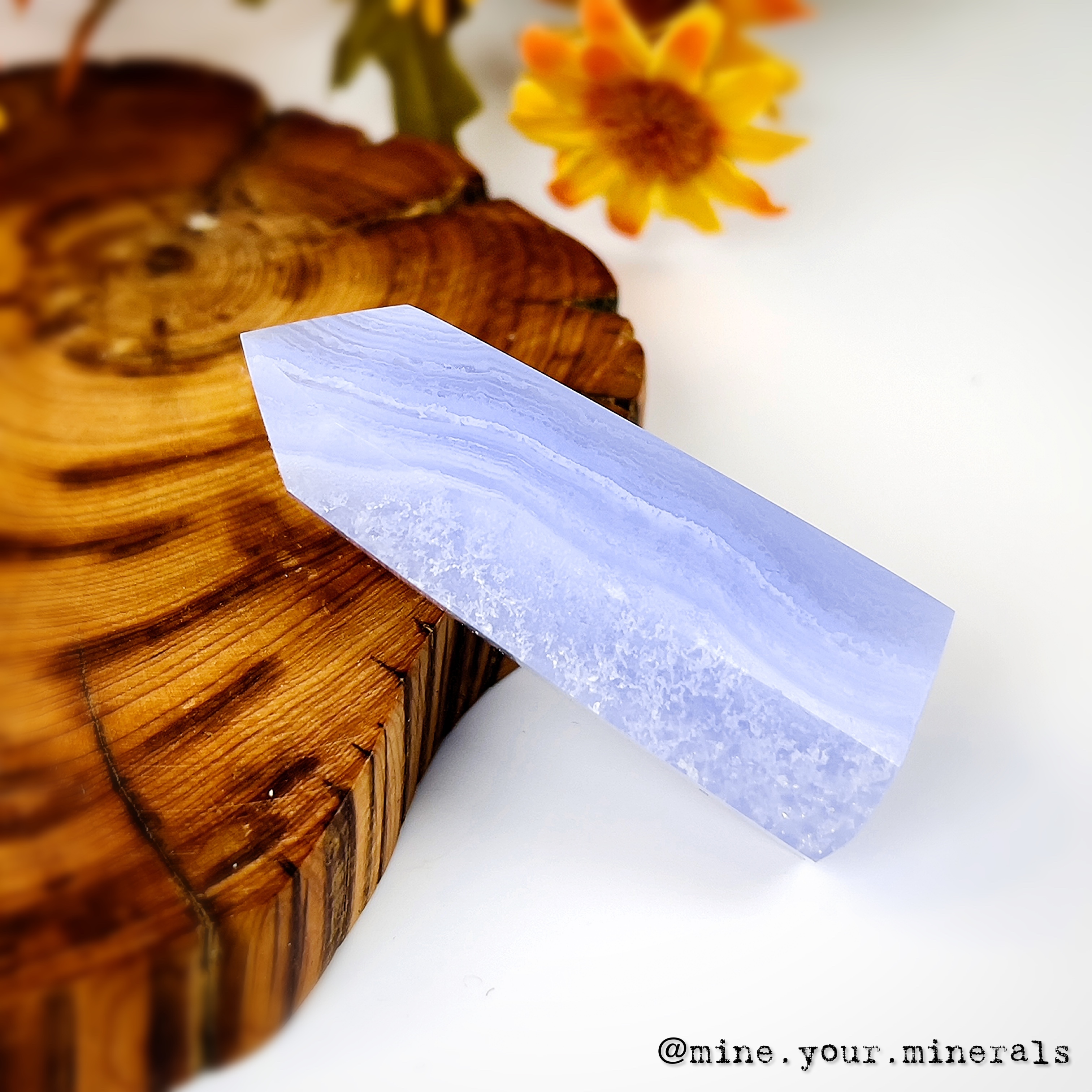 藍紋瑪瑙小柱