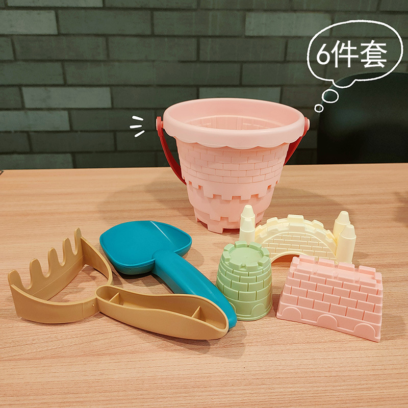 TY30PK_SS23_C🏖️糖果色沙灘城堡玩具6件套裝-粉色