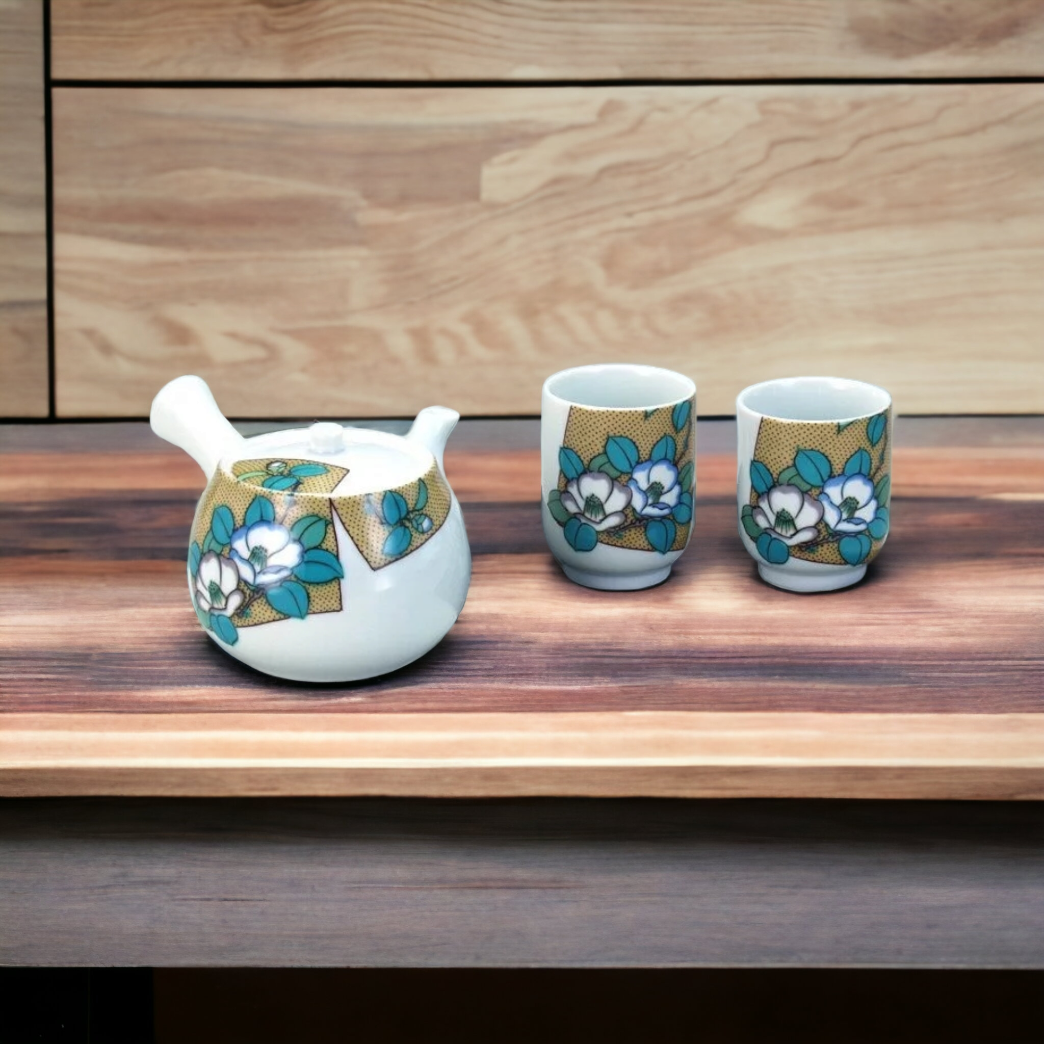 訂購」日本製九谷燒陶瓷茶具套裝(N136-08)