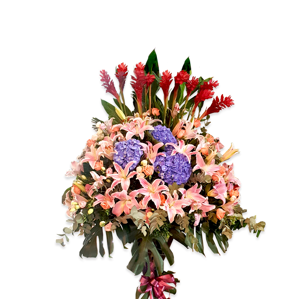 商務大方開張花籃