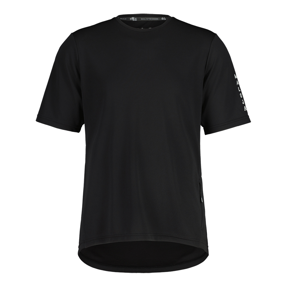 【MALOJA】男Polygiene快乾抗菌短袖上衣 / 23MA35253-[黑、綠]