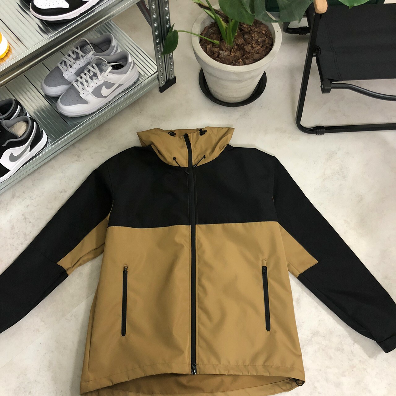 United Athle 撞色機能防風連帽外套 3748901