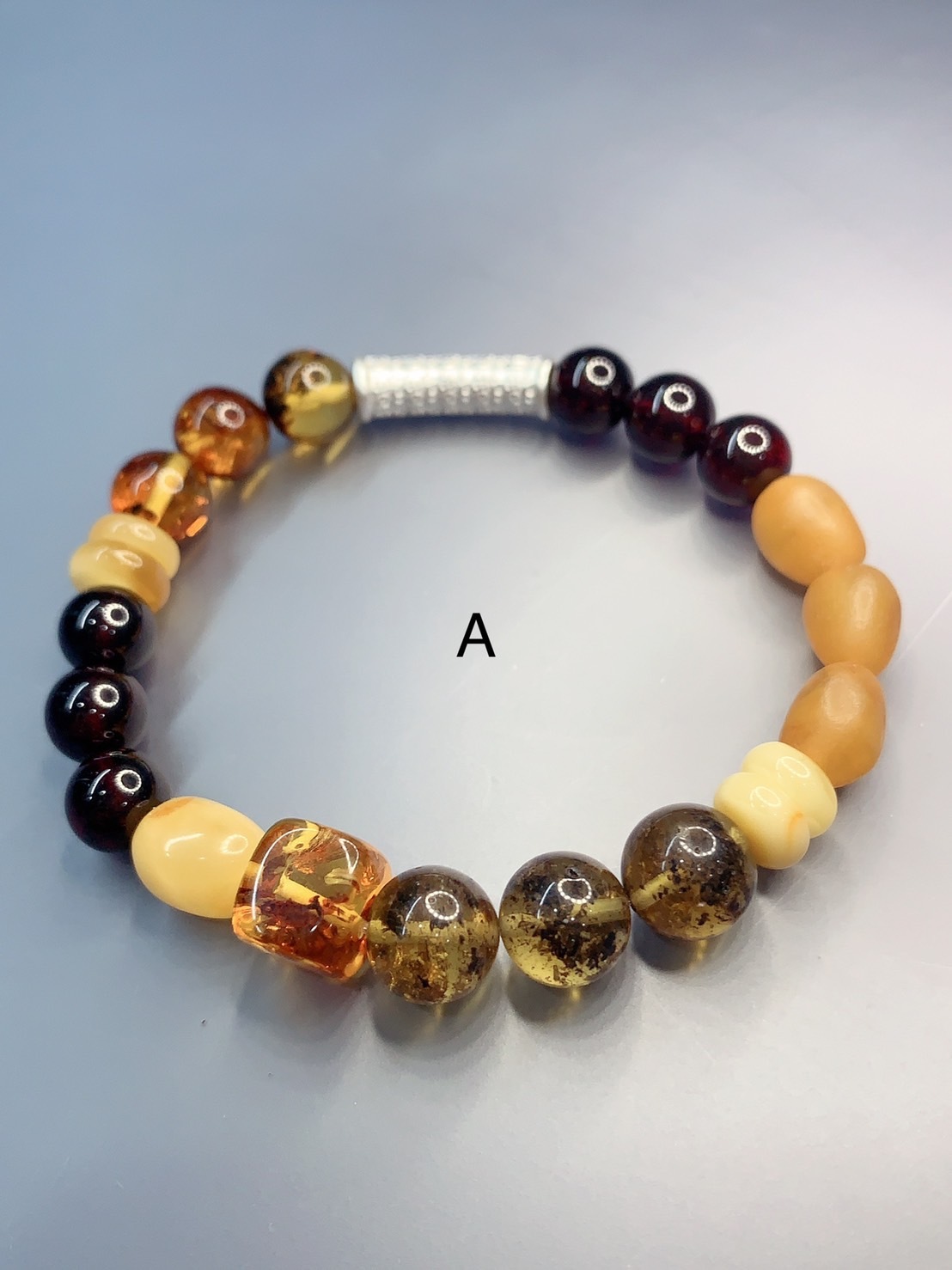 黃金糖丨平安與助眠丨琥珀蜜蠟與紅石榴石