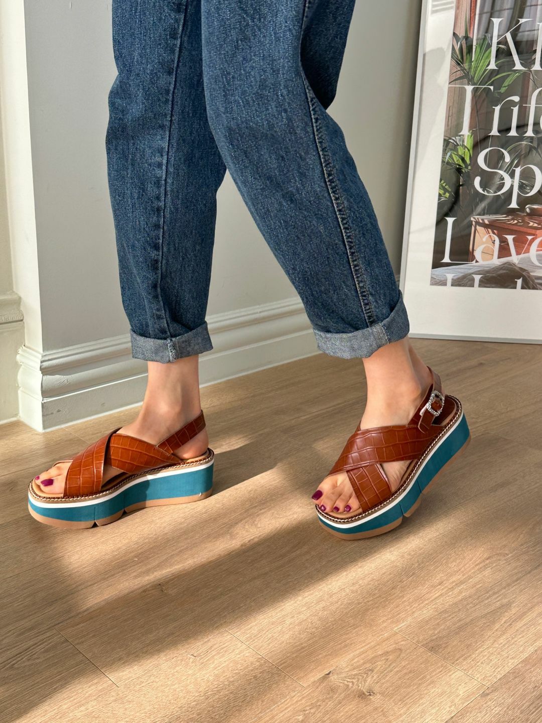 SH185 大交叉帶鬆榚鞋