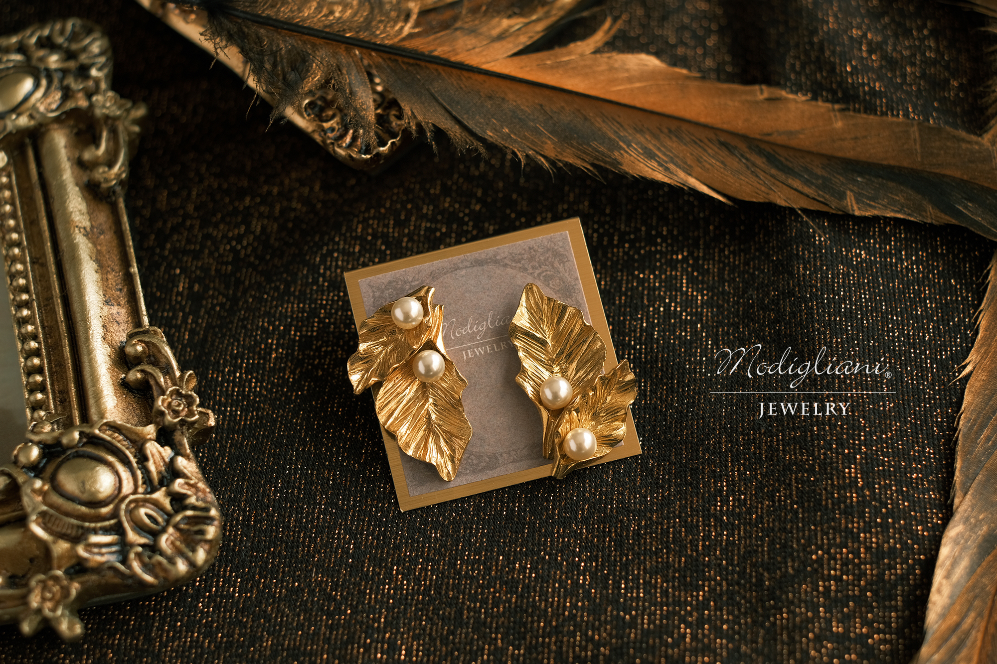 黃銅飾品,黃銅,花草,百搭,耳環,氣質,施華洛世奇水晶珍珠,珍珠