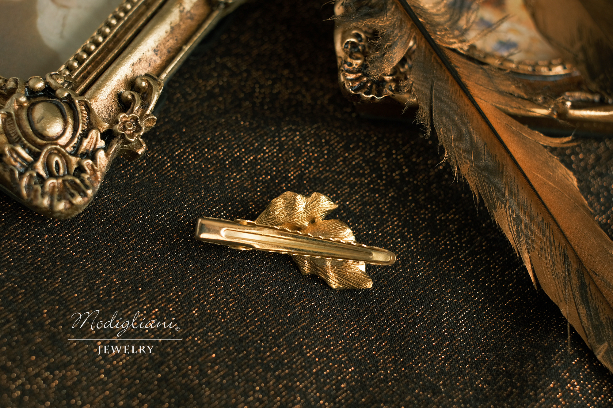 黃銅飾品,黃銅,花草,百搭,髮夾,氣質,施華洛世奇水晶珍珠,珍珠