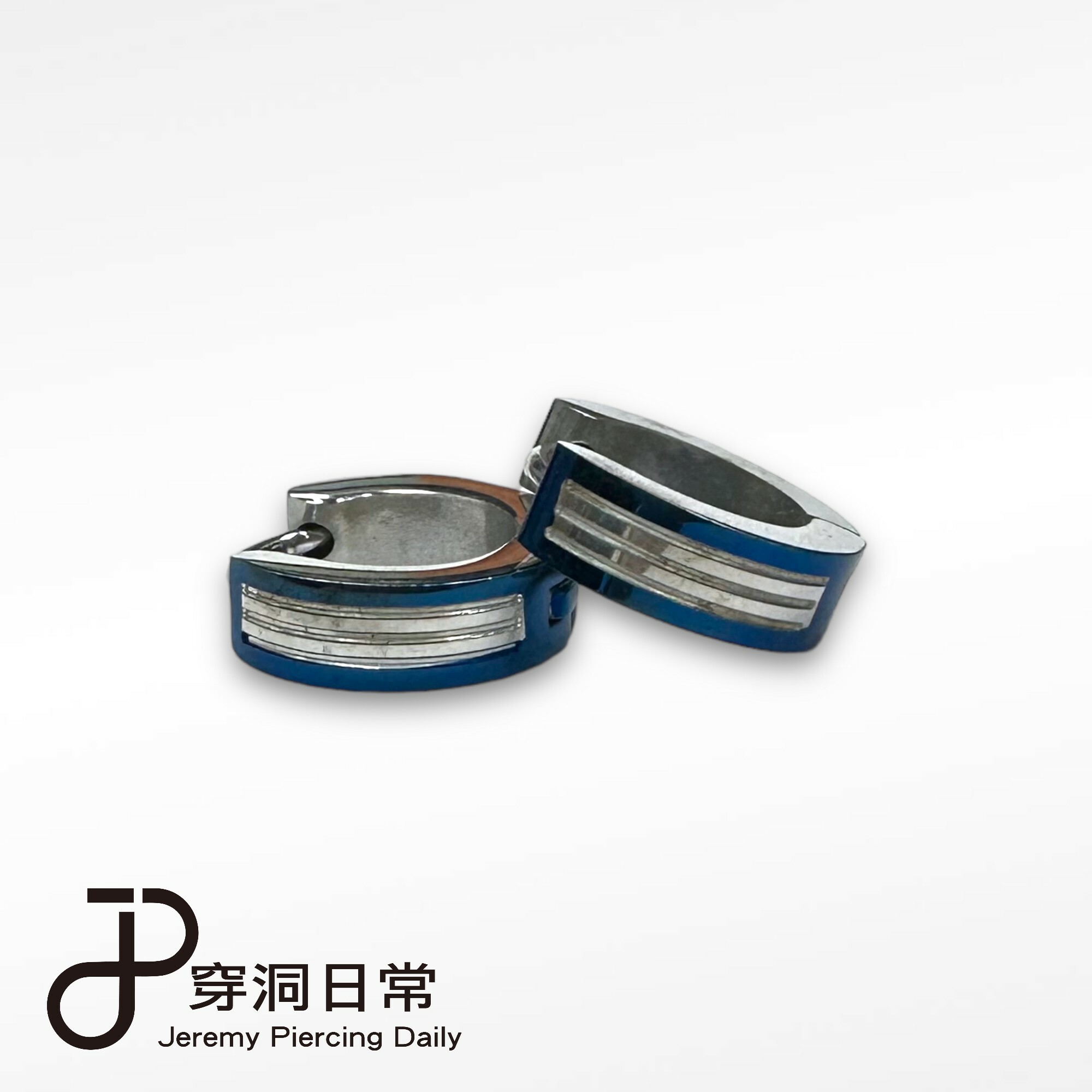 鋼易扣-色框銀底三刻線 2色(單支價)(斷)