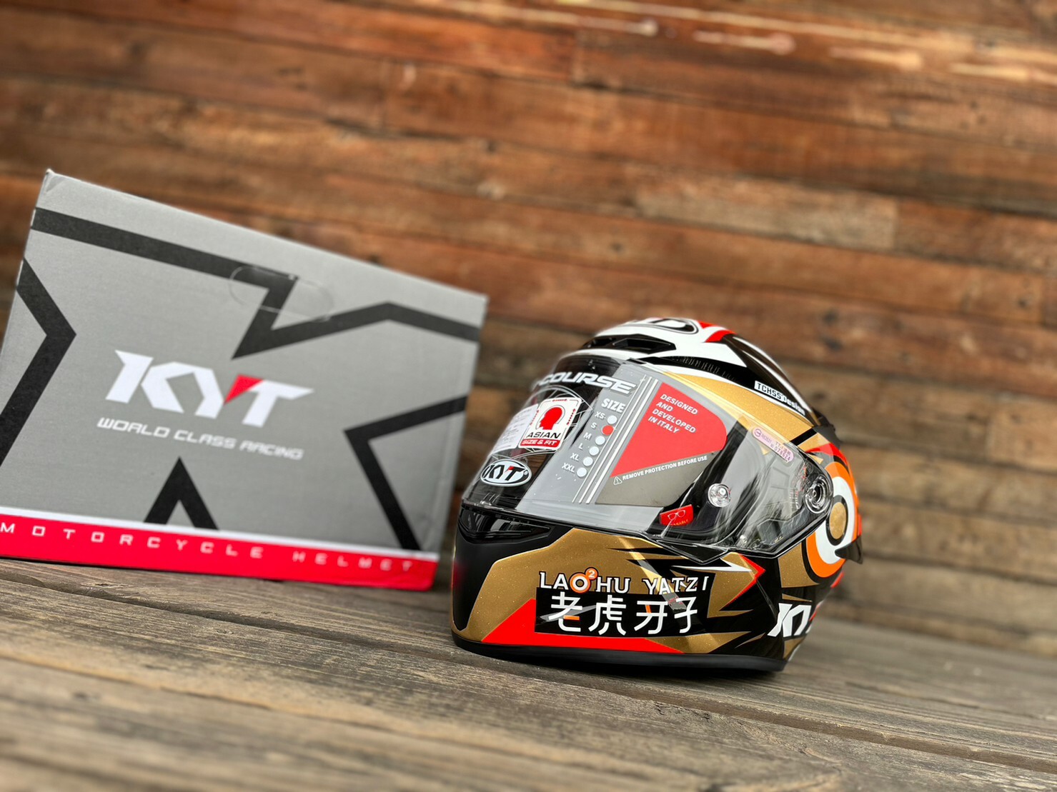 KYT TT COURSE 老虎牙子 黑金 聯名款 全罩 TTC