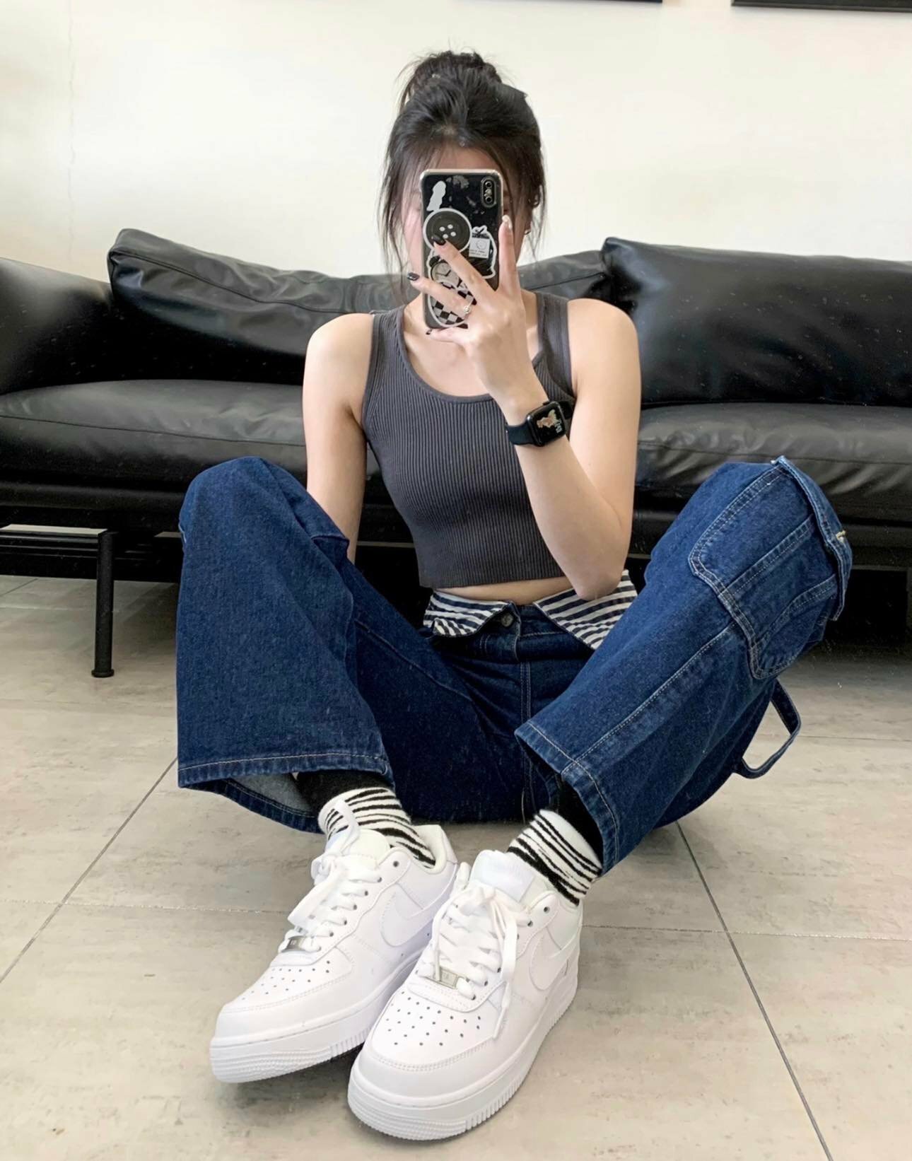 NIKE AIR FORCE 1 鐵牌 女段