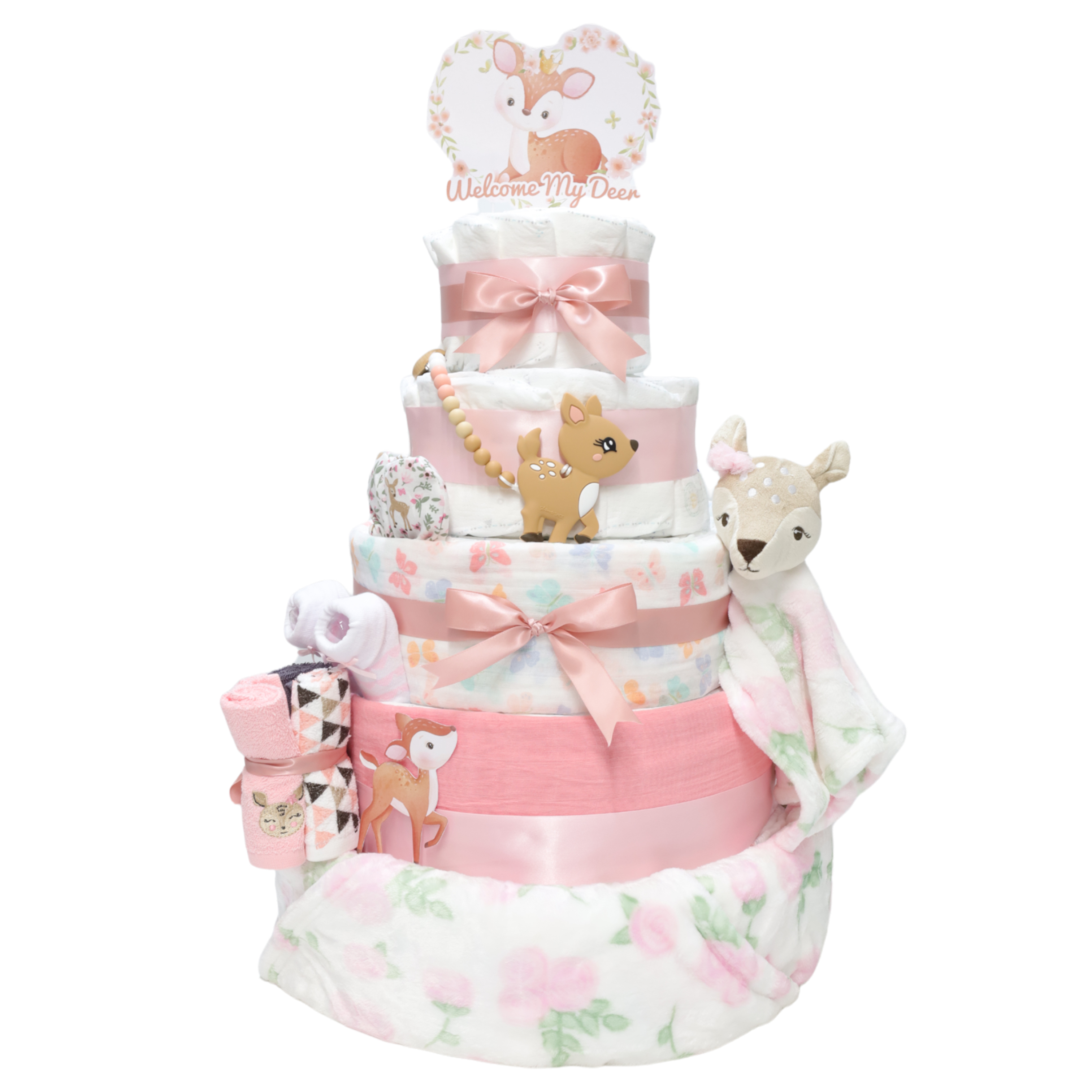 豪華5層小鹿尿片蛋糕