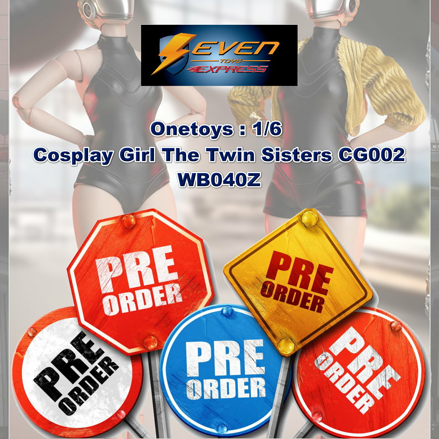 [訂金] Onetoys : 1/6 熱愛Cosplay的女孩子們—雙胞胎姐妹 CG002