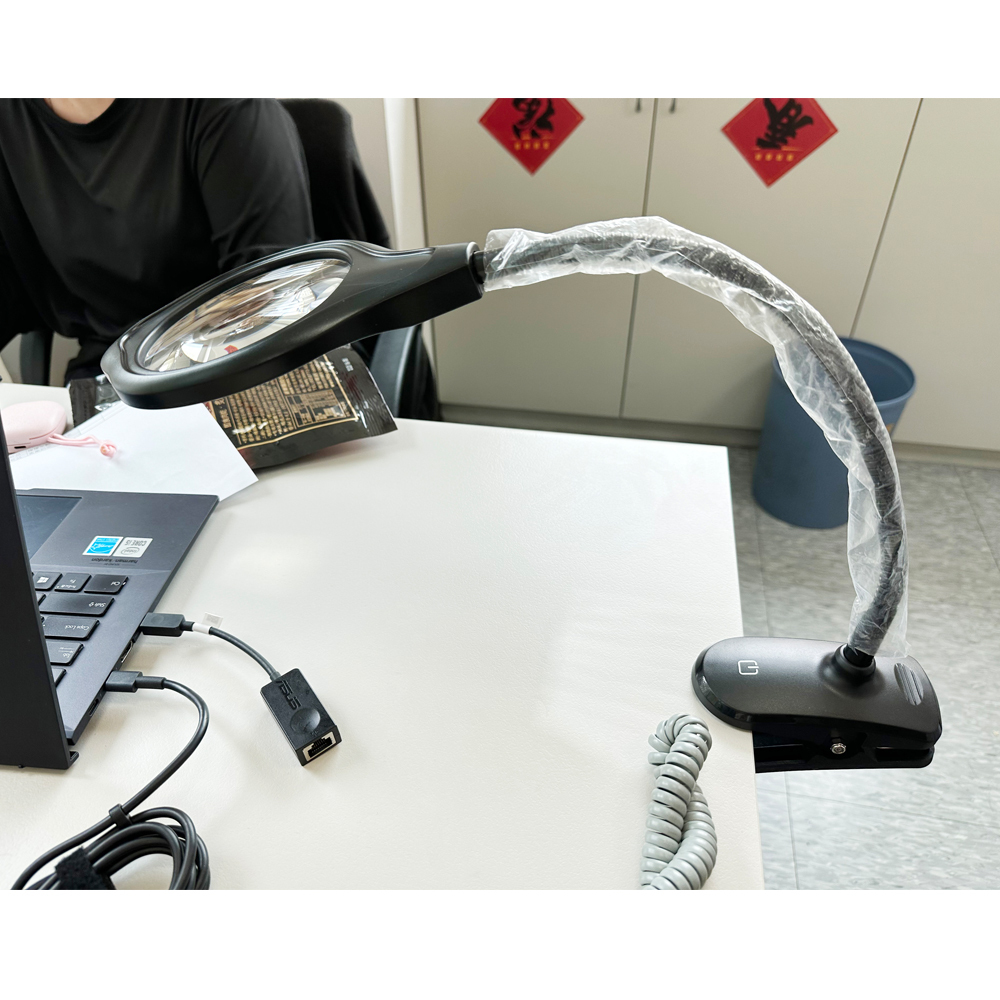 Hamlet 哈姆雷特 LED調光鵝頸夾式座式兩用放大鏡