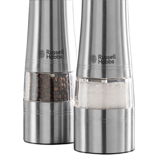 Russell Hobbs Battery Powered Salt and Pepper Grinders 23460-56 - Stainless  Steel and Silver