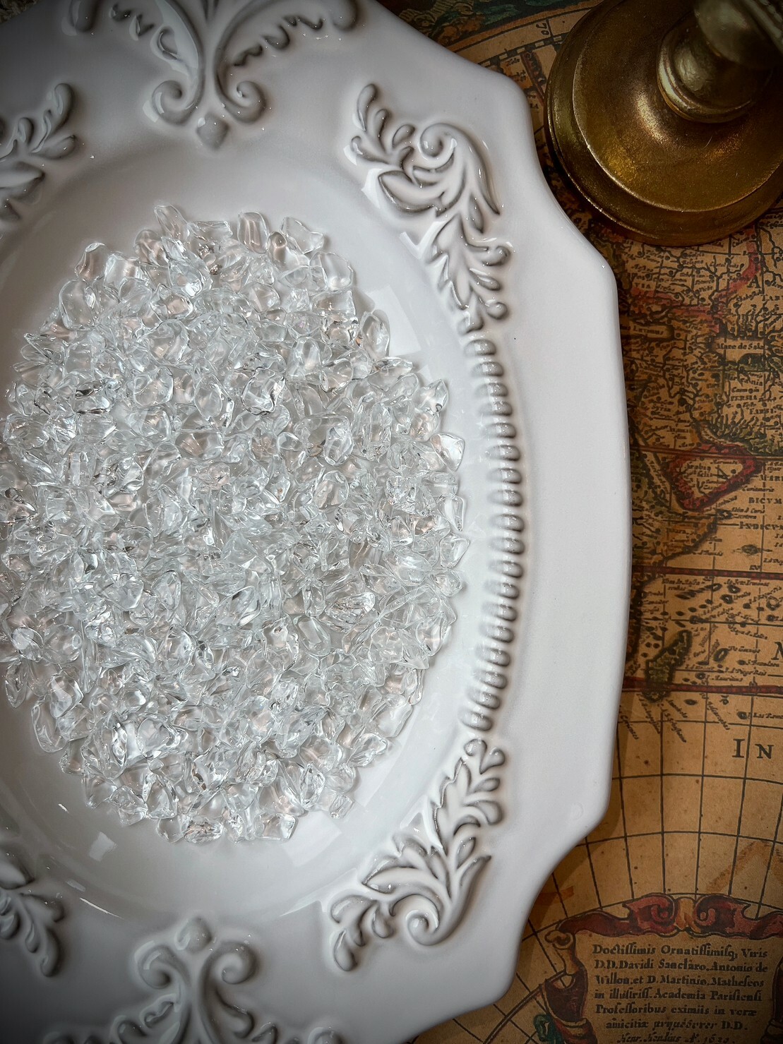 透體白水晶碎石