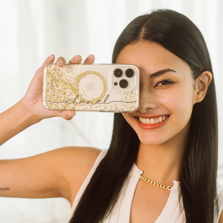 珍藏小香 香檳金貝拉殼 (MagSafe) - (訂製名字) iPhone客製化手機殼