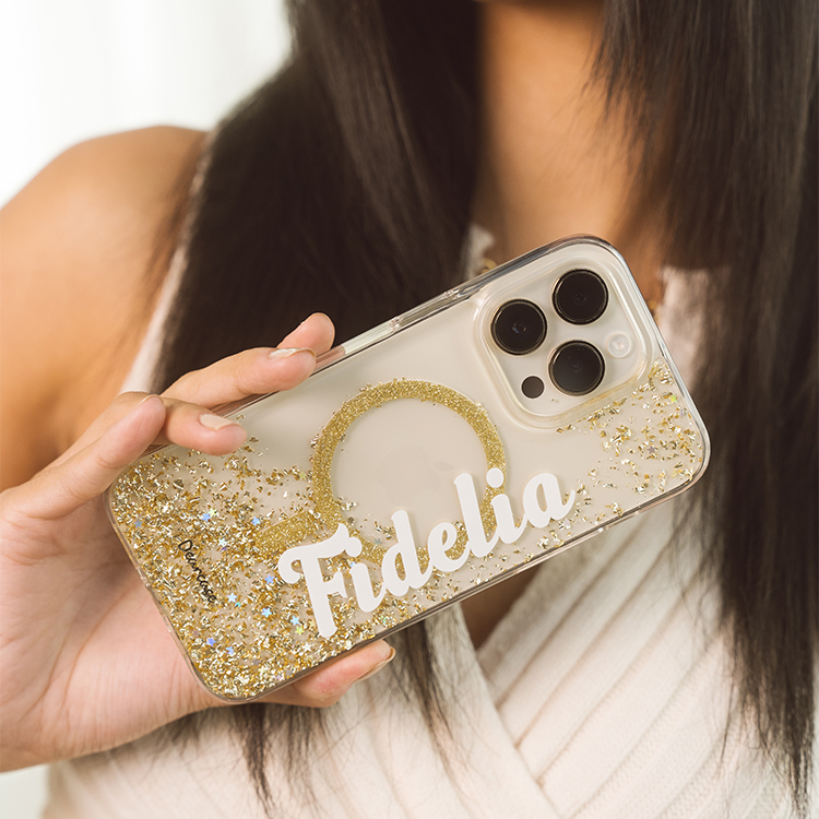 唯一的妳 香檳金貝拉殼 (MagSafe) - (訂製名字) iPhone客製化手機殼