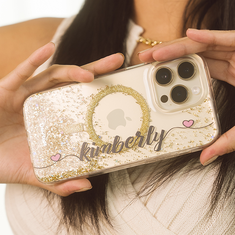 俏皮姓名 香檳金貝拉殼 (MagSafe) - (訂製名字) iPhone客製化手機殼