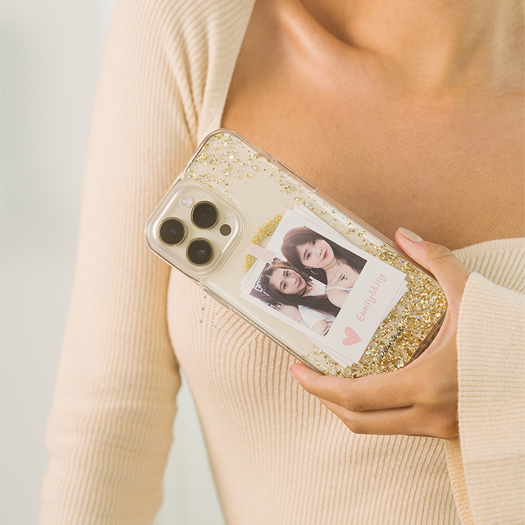 閨蜜合照 香檳金貝拉殼 (MagSafe) - (訂製名字) iPhone客製化手機殼
