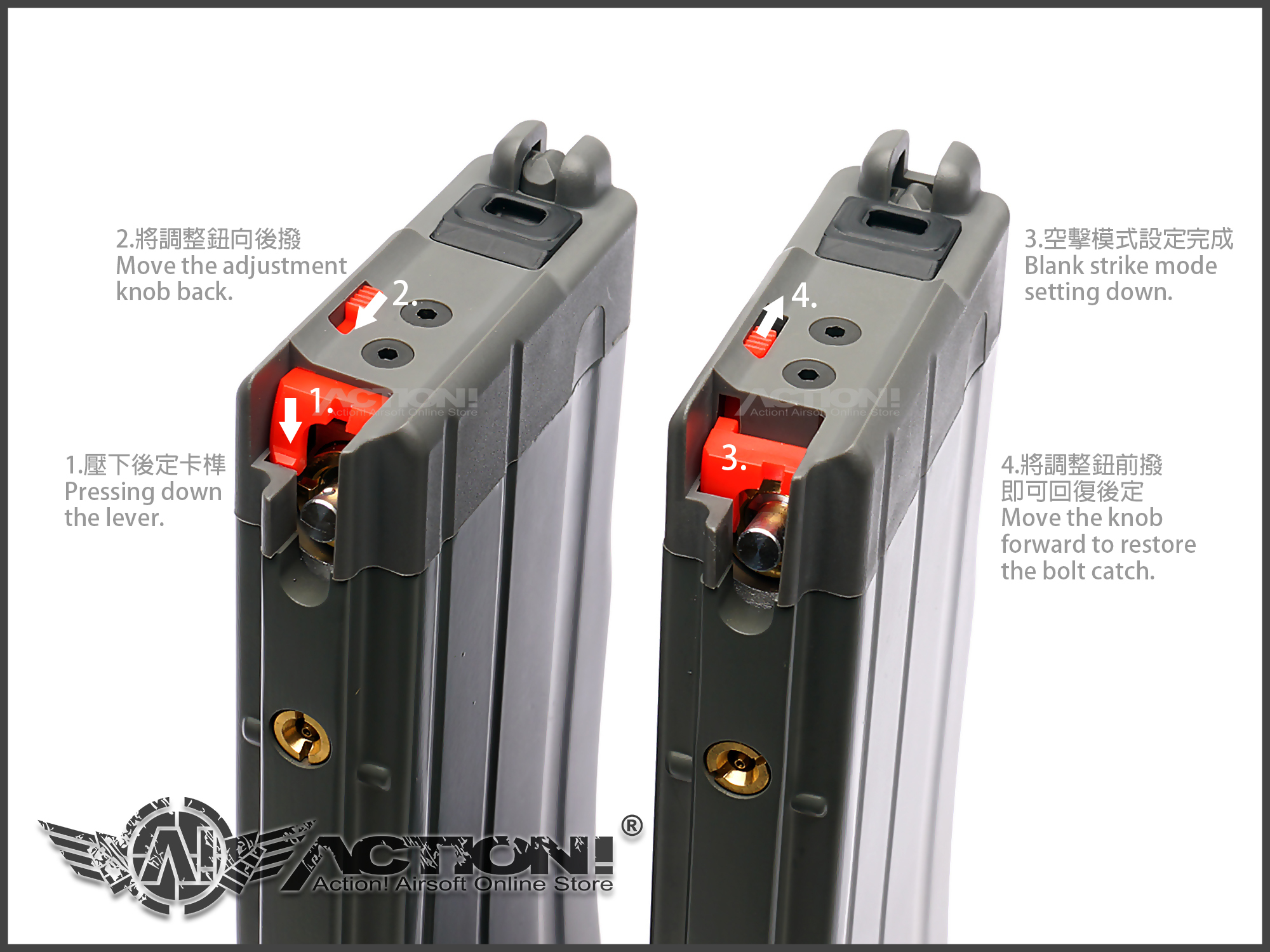 VFC V-MAG V2 2017年ver. VFC / UMAREX M4 MAG / VMAG Gas Route ( Original Parts )