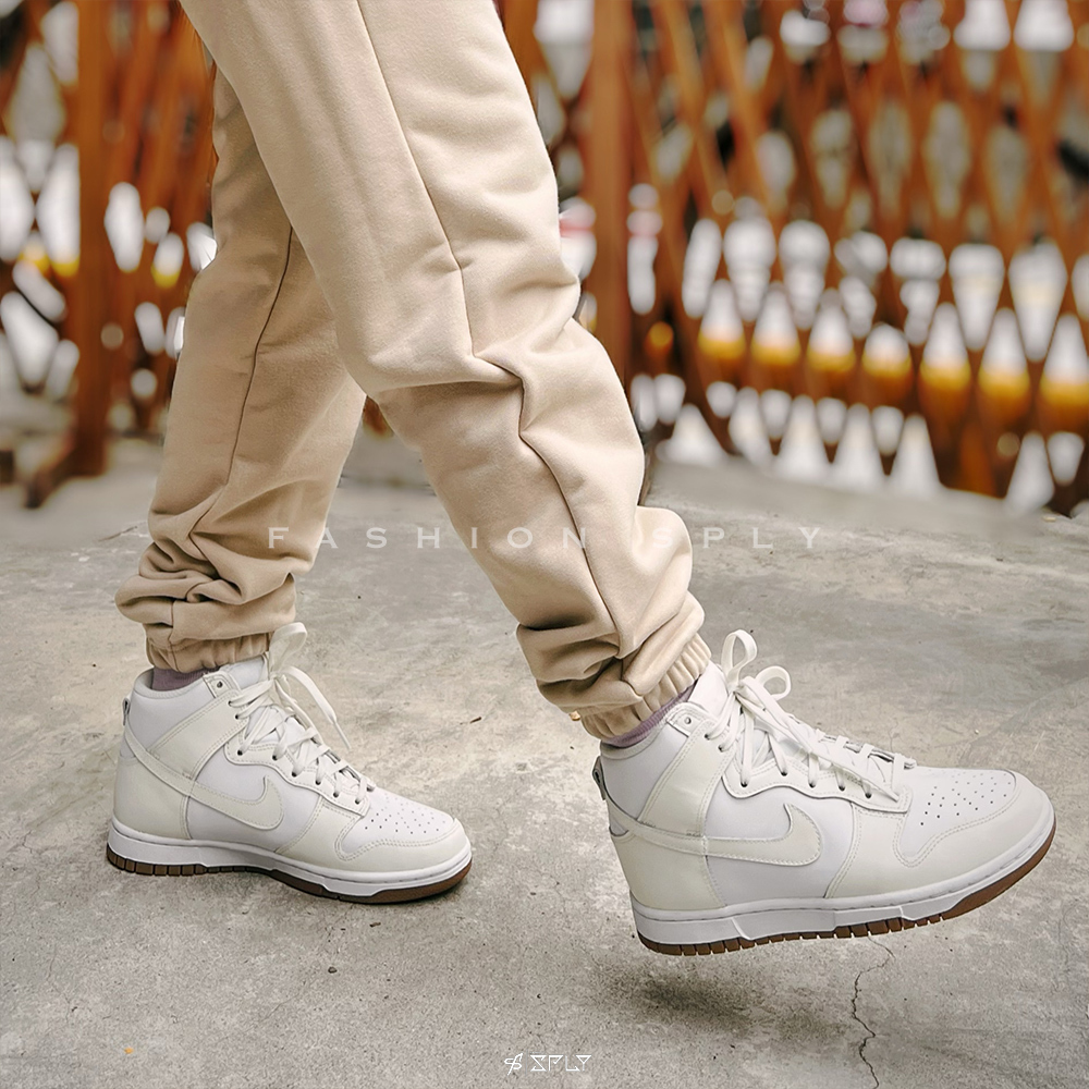 Nike Dunk High Sail Gum 奶油白米白卡其底DD1869-109