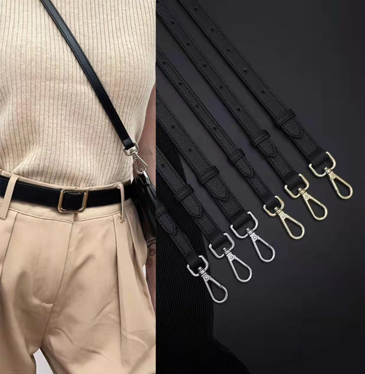 荔枝紋包包皮肩帶可調節替換斜挎包寬背包帶子單買配件