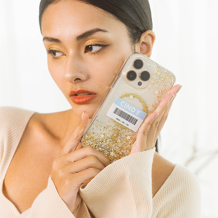 可愛載具 香檳金貝拉殼 (MagSafe) - (訂製名字) iPhone客製化手機殼