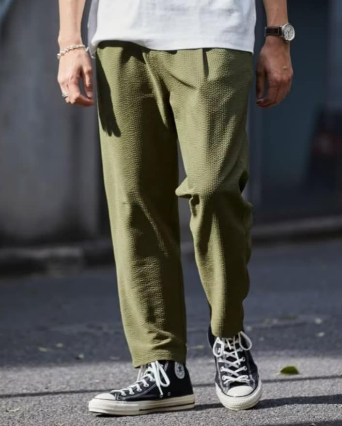 日本選貨店 文青修身錐形褲