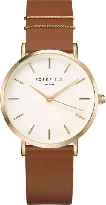 萬年鐘錶 -  【ROSEFIELD】  阿姆斯特丹設計師品牌The West Village 系列簡約典雅質感皮革款女錶 WWCG-W86  錶徑33MM