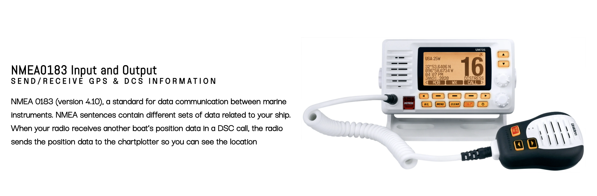 UM725 Marine Radio