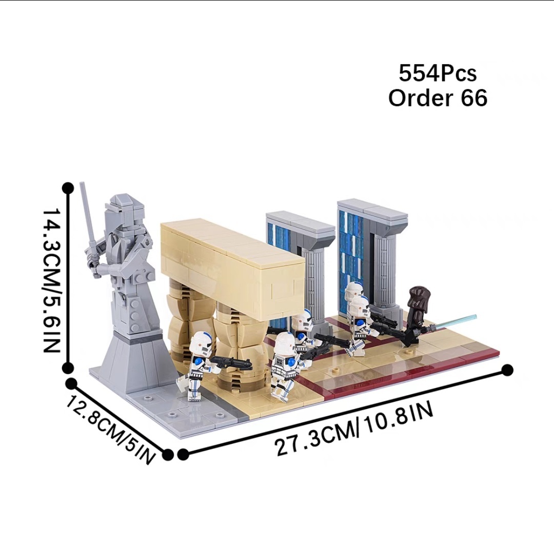 MOC Jedi Temple Star Wars Buildings Set Fit Lego NO BOX MOC2092A