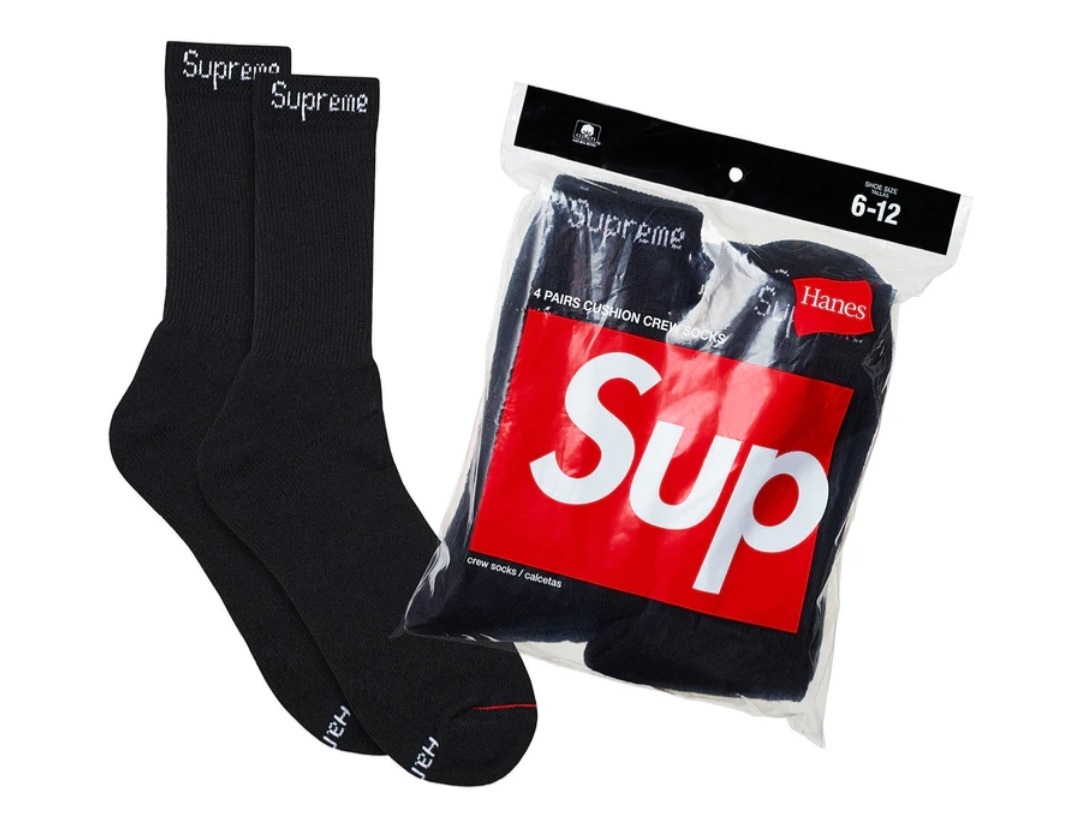 現貨 Supreme Hanes Socks 襪 4對入