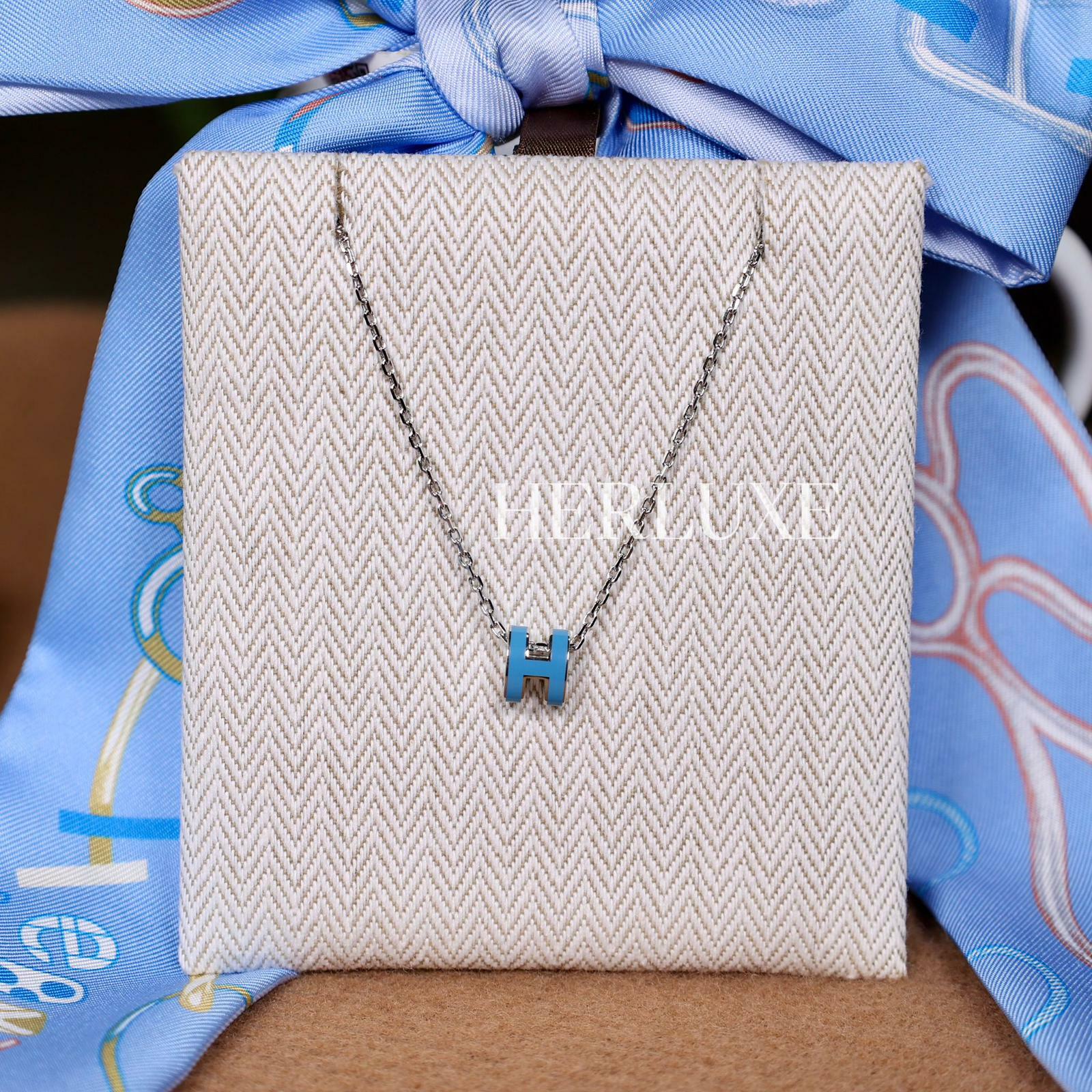 Mini pop H necklace 79 blue jean CK