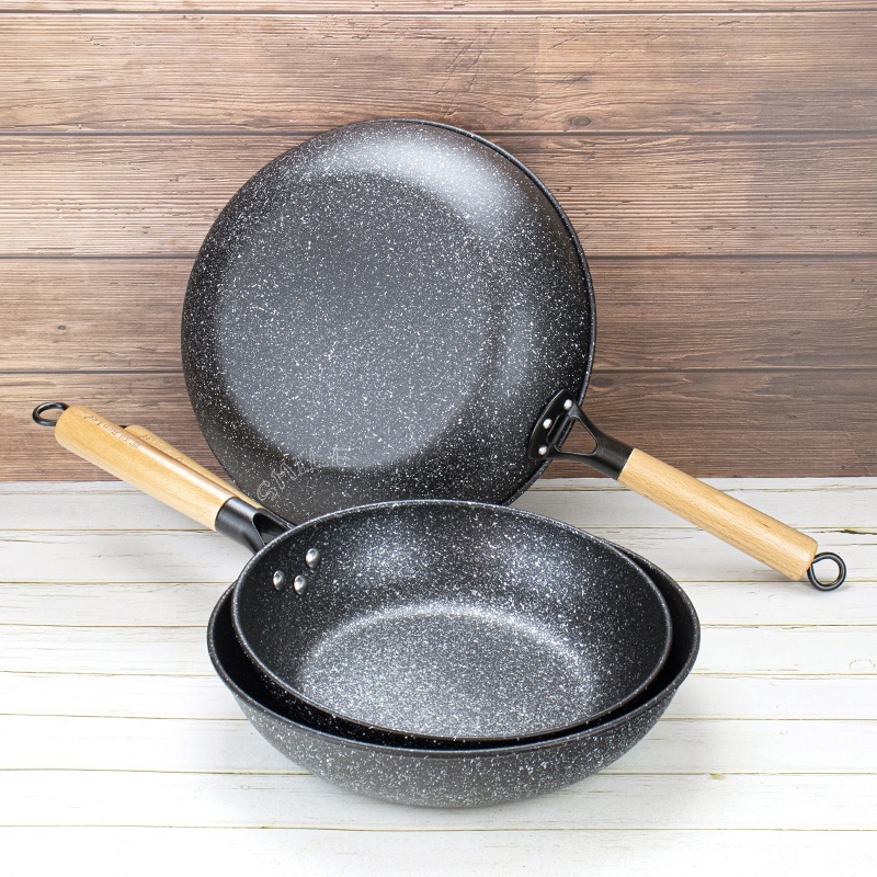 賓利 麥飯石深型煎炒鍋-28/30/32cm