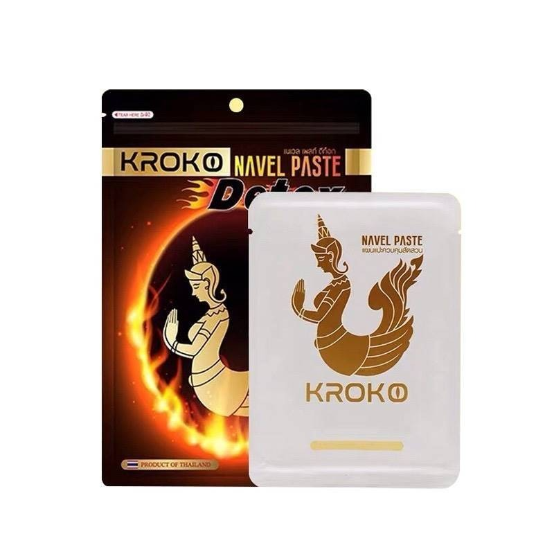 泰國 KROKO 美人魚肚臍貼 5片入｜草本溫熱放鬆 日常腹部保養貼