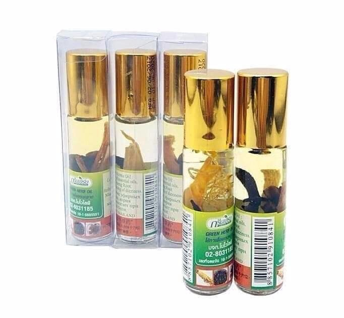 泰國 Green Herb 人蔘青草油 8cc 草本精油 提神舒緩外用