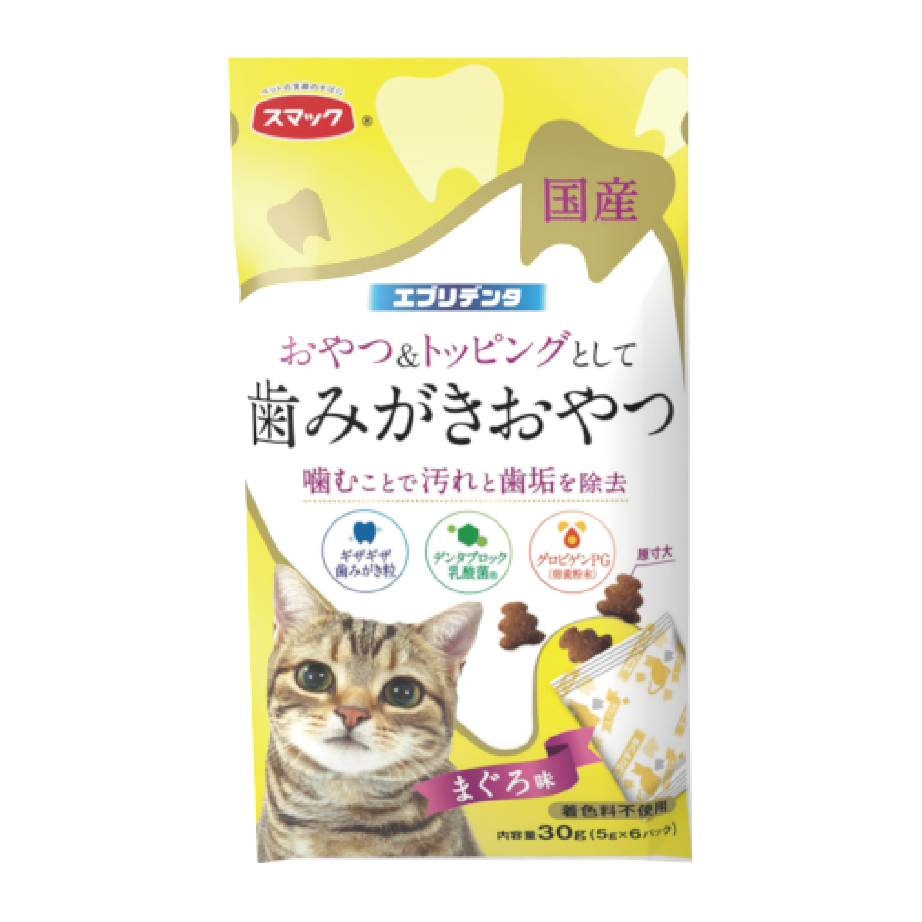 日本「日の味」｜SMACK 日常潔齒-吞拿魚味貓小食 30g (JSM-2822)