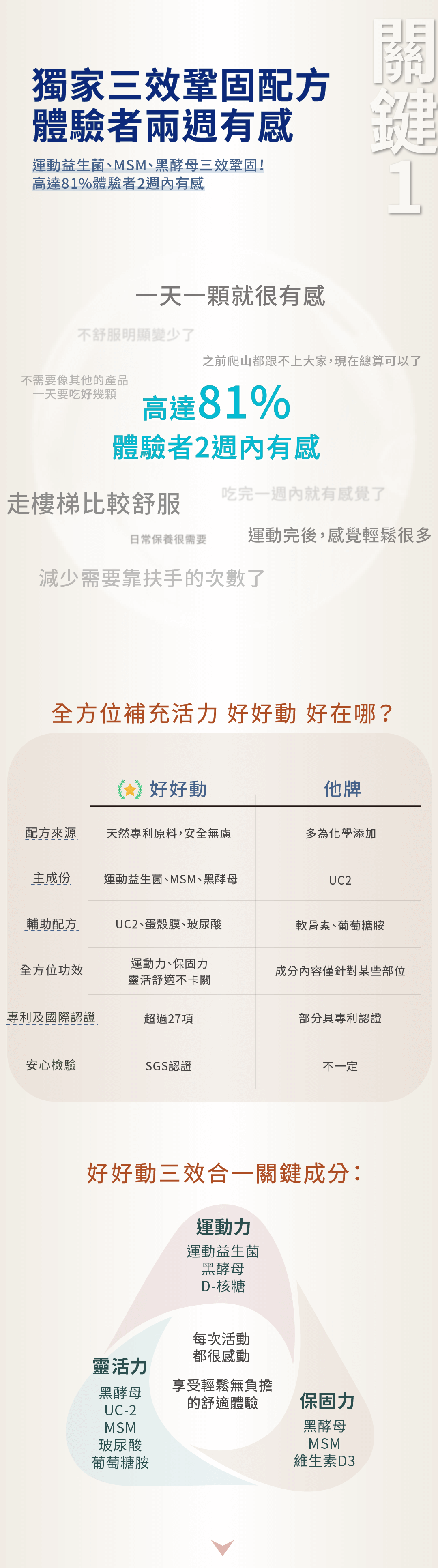 肌肉骨關節保健食品