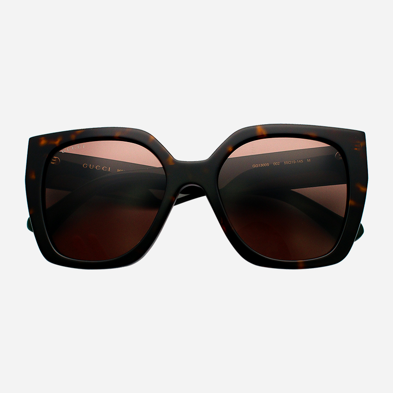 GUCCI古馳義大利雙G設計復古個性防紫外線女士太陽眼鏡GG1300S 