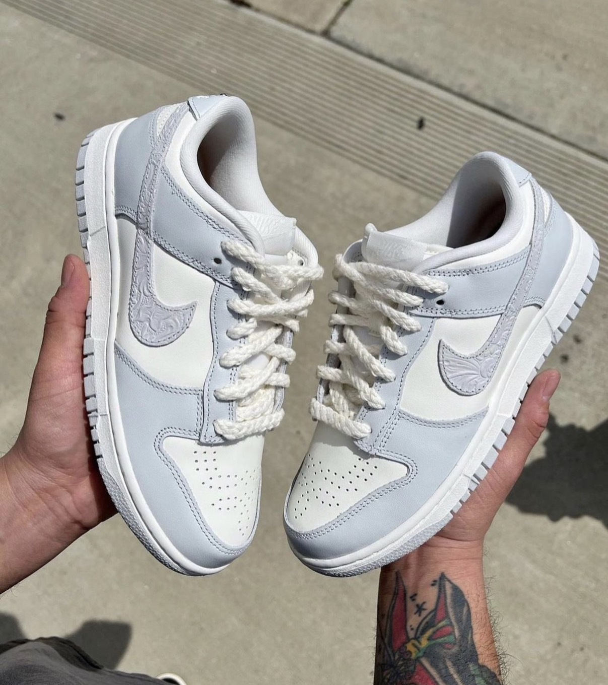 Nike Dunk Low 梅杜莎 灰白 浮雕 女段