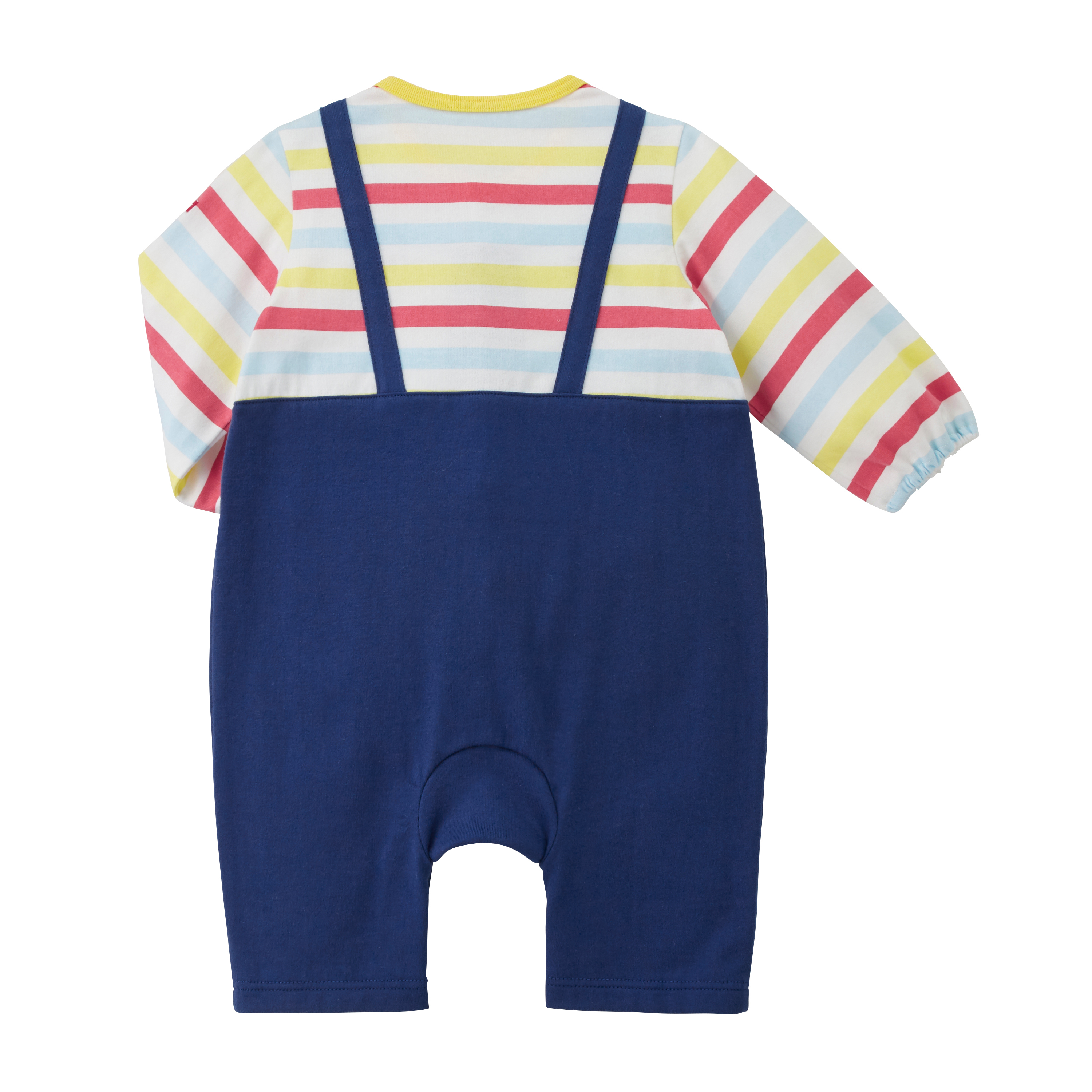 豆君彩色間條連體衣