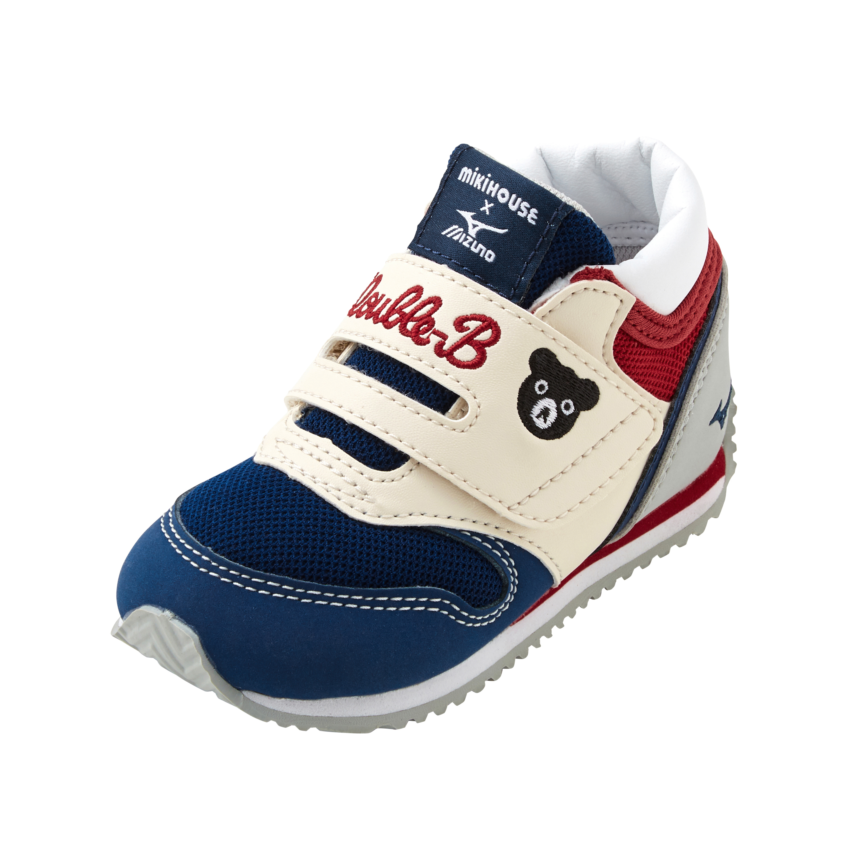 MIKI HOUSE x Mizuno黑熊 第二款嬰兒鞋