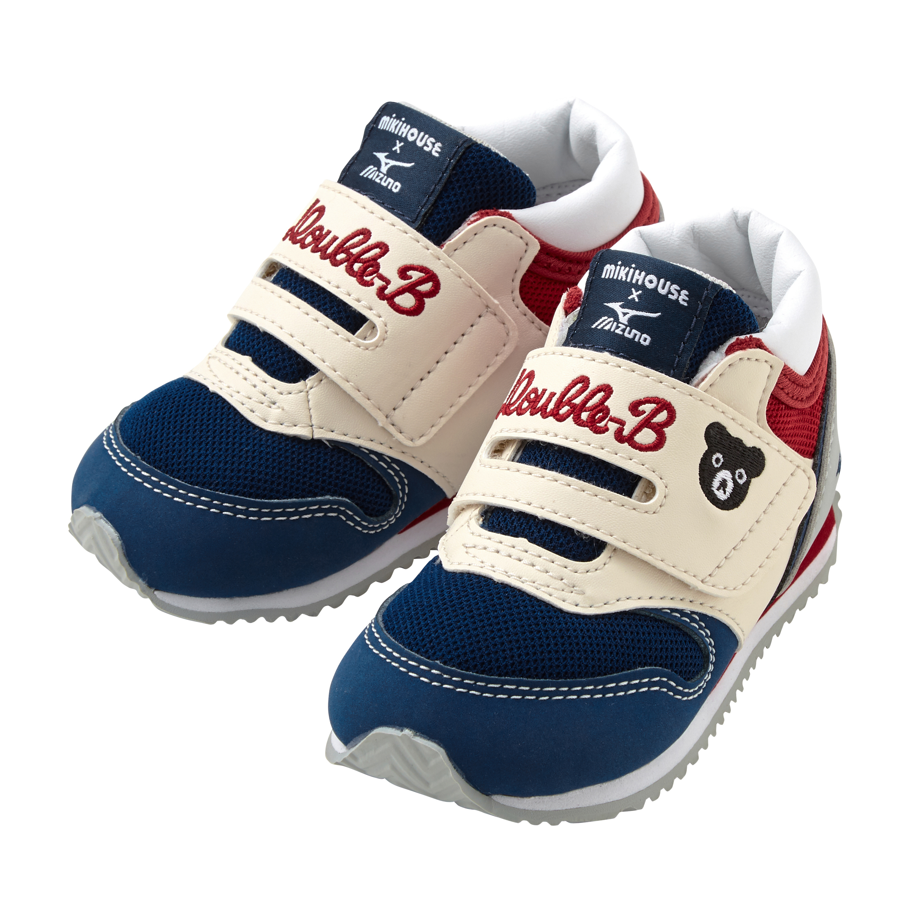 MIKI HOUSE x Mizuno黑熊 第二款嬰兒鞋