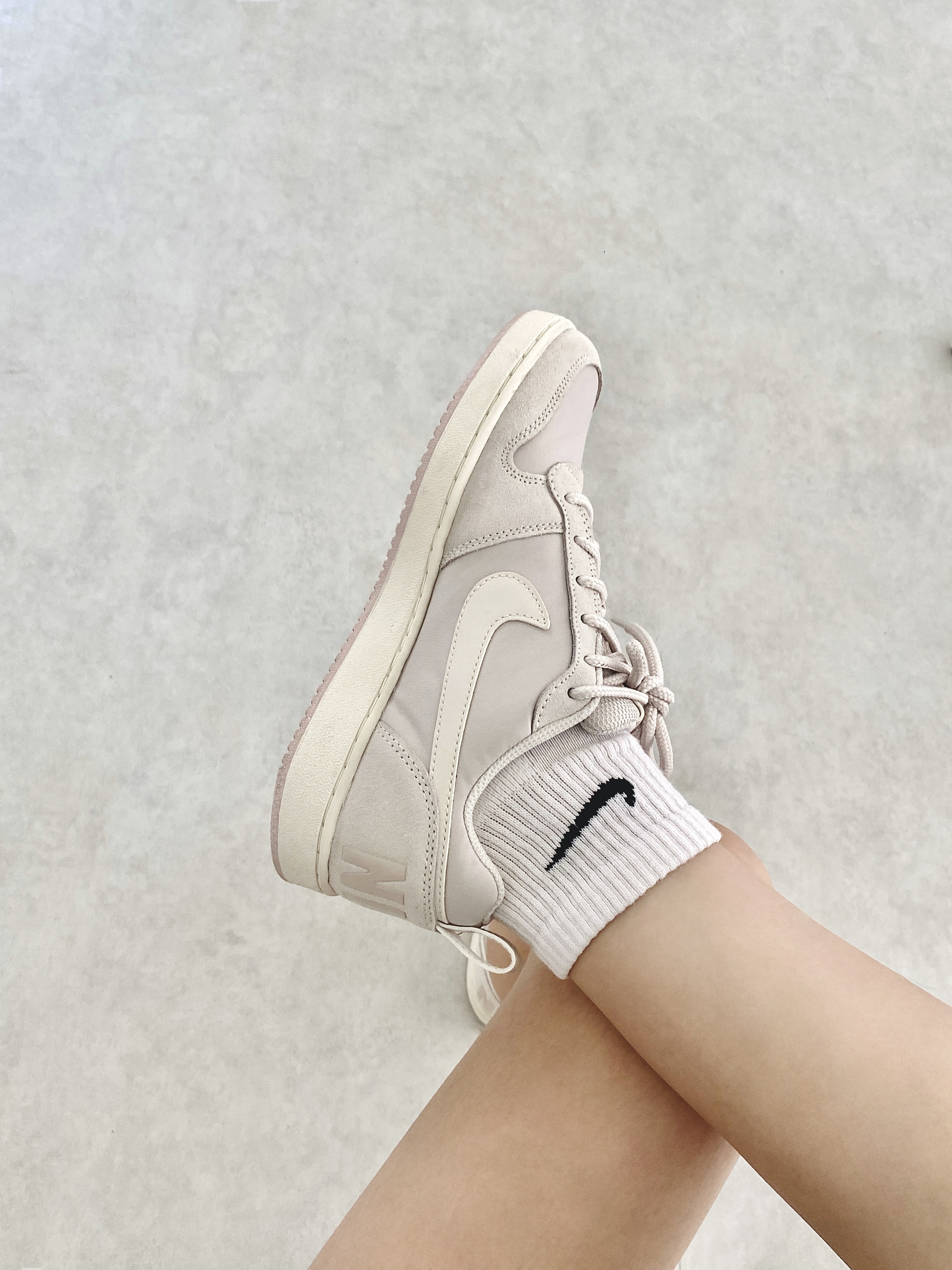 【12/19 - 12/21 周末優惠】 NIKE Court Borough Low PREM 麂皮沙色 女鞋 861533-101