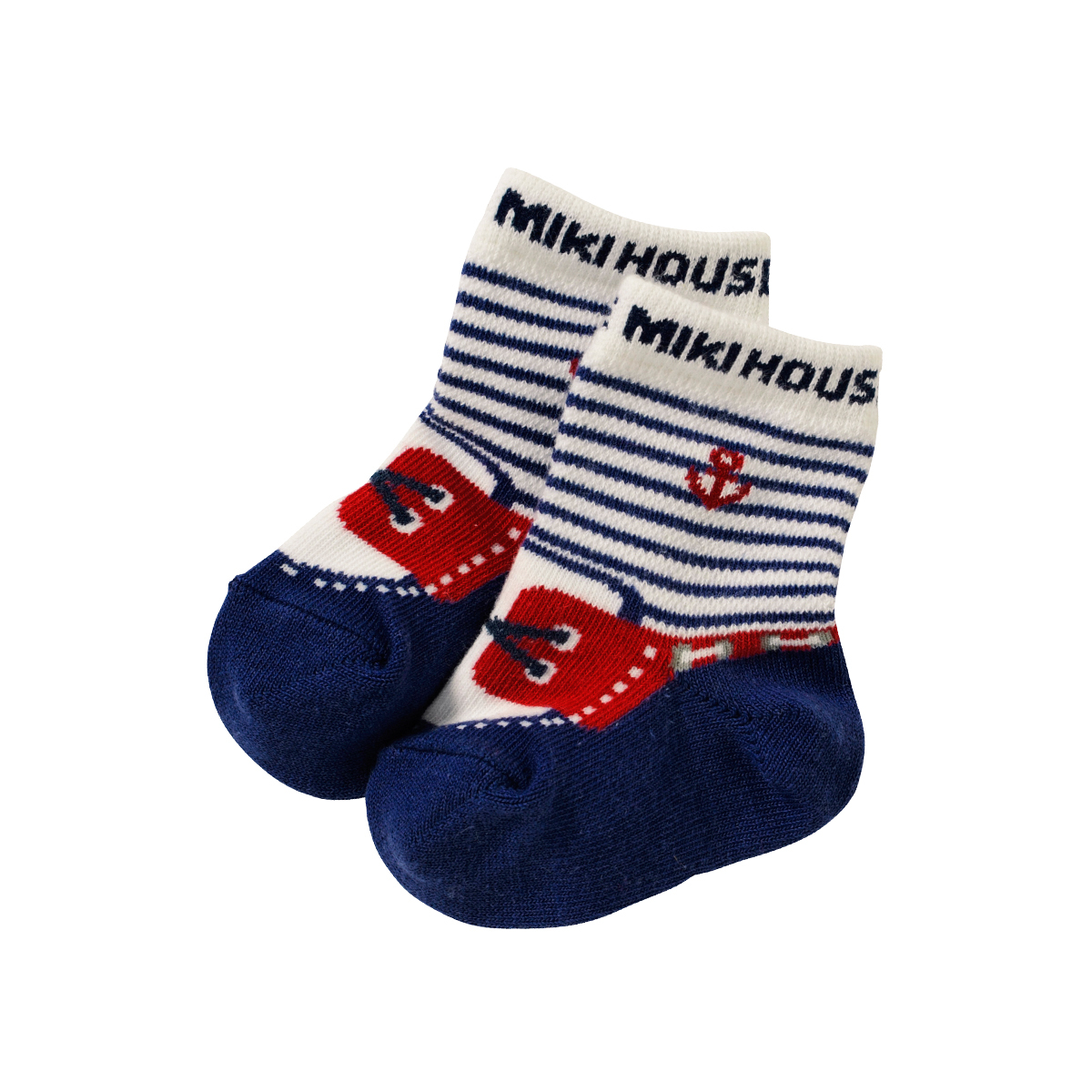 海軍風嬰兒襪