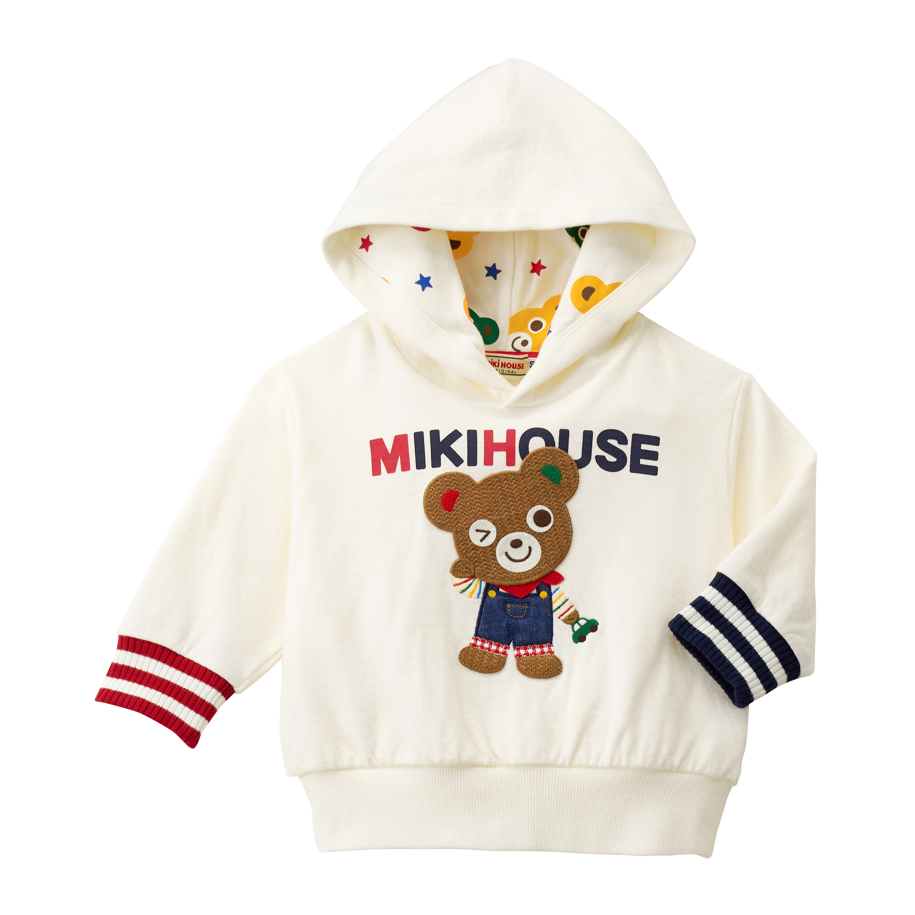 刺綉熊連帽衛衣