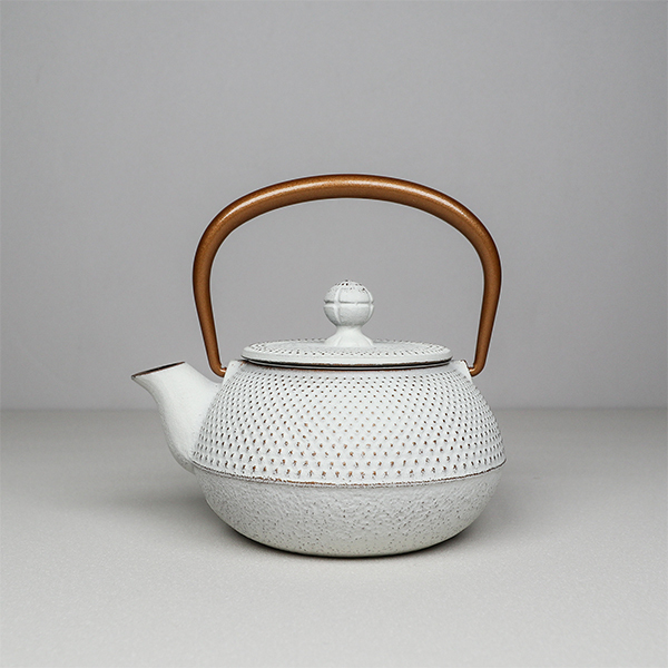 【岩鑄】玉珠 3型急須0.32L-金麻色