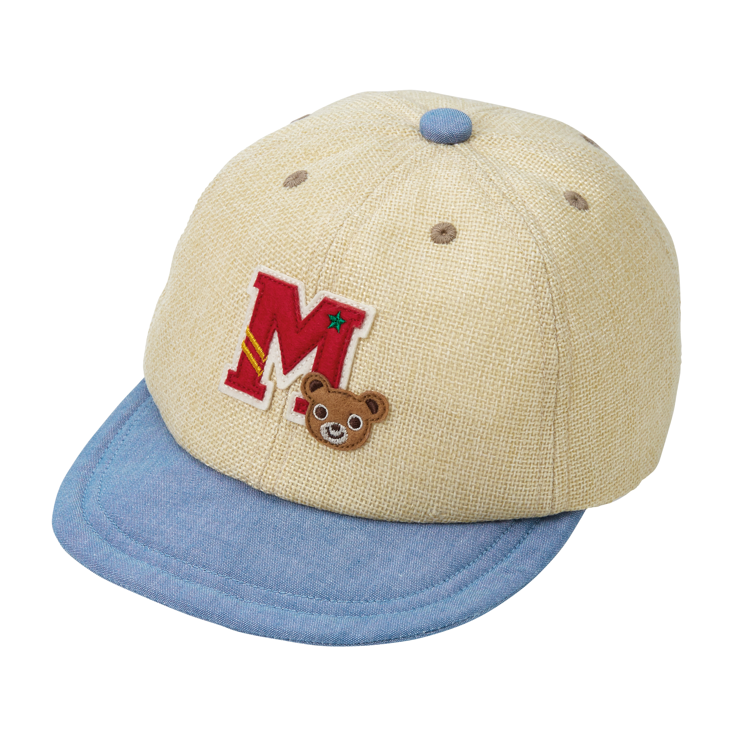 普奇熊草編CAP帽