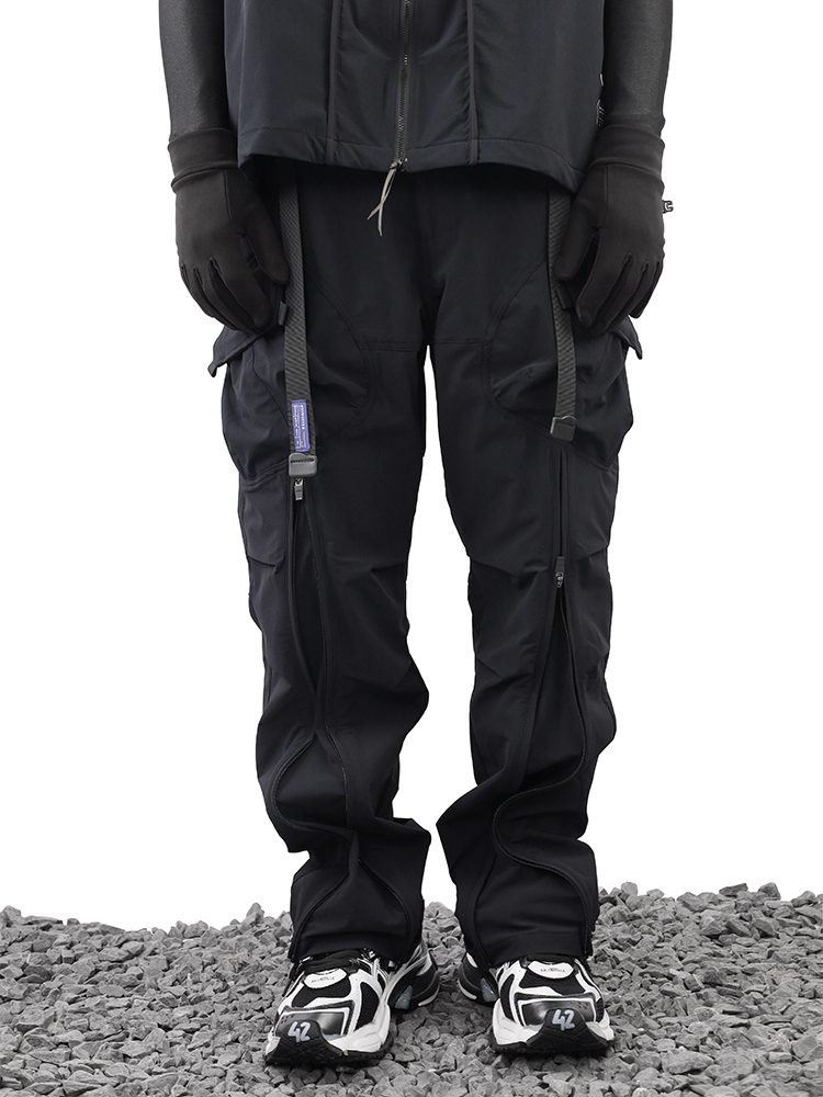 WHYWORKS 多形態機能疊層拉鍊傘兵工裝褲